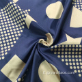 Tessuto jacquard broccato fantasia geometrica blu